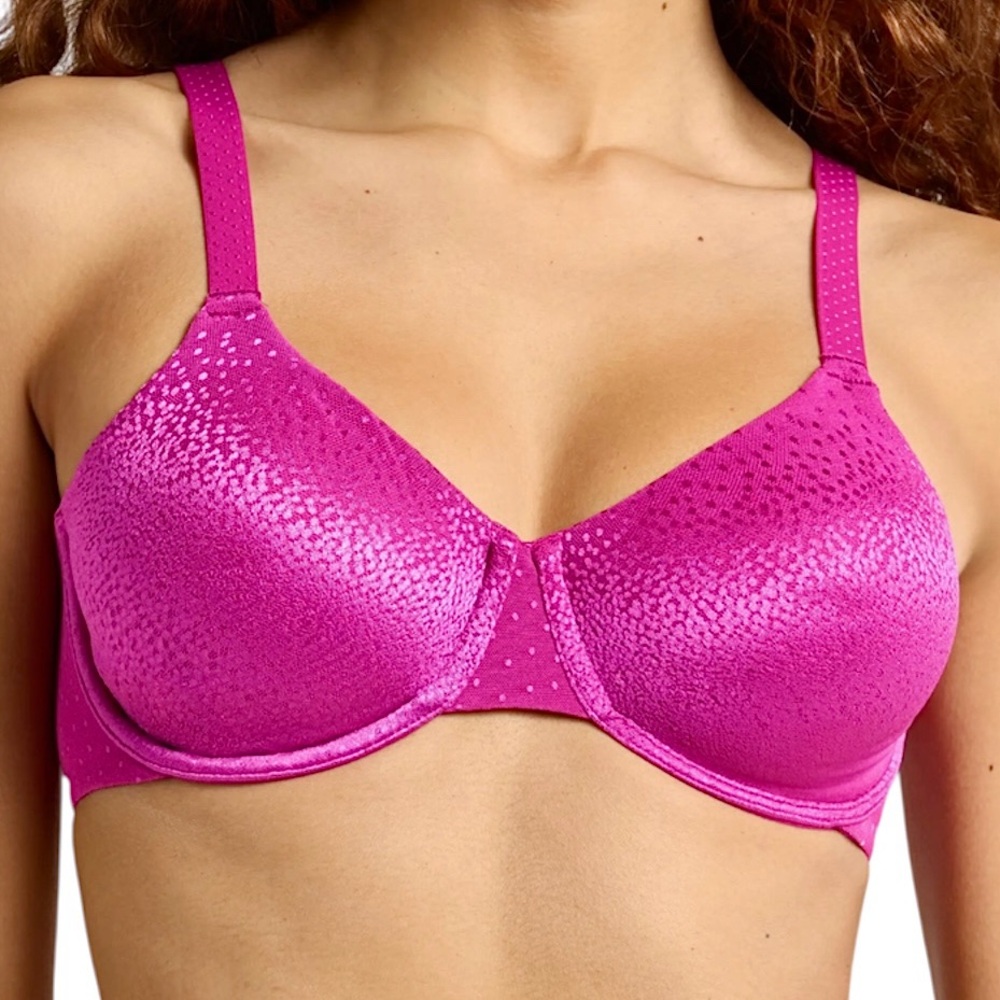 - Wacoal 38E Hot Pink Back Appeal Underwire Smoothing Bra! NEW!